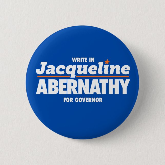 Abernathy for Texas Button, Blue 6 Cm Round Badge (Front)