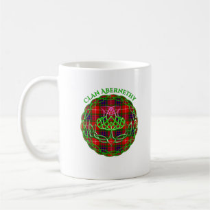 Abernethy Scottish Tartan Celtic Thistle Coffee Mug