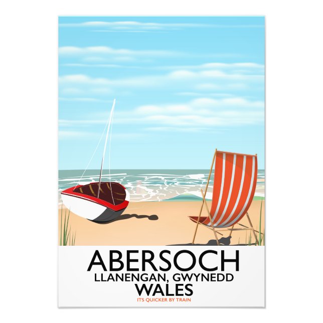 Abersoch Llanengan in Gwynedd, Wales travel poster (Front)