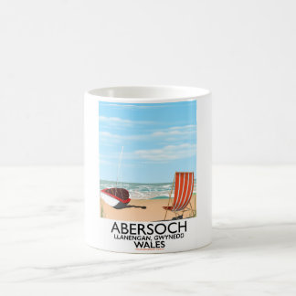 Abersoch Llanengan in Gwynedd, Wales travel poster Coffee Mug