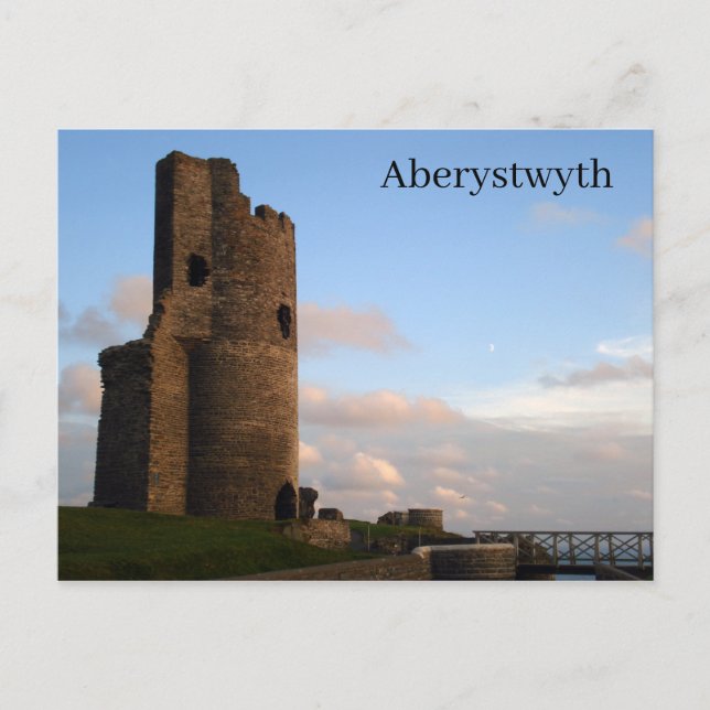 Aberystwyth Castle Postcard (Front)