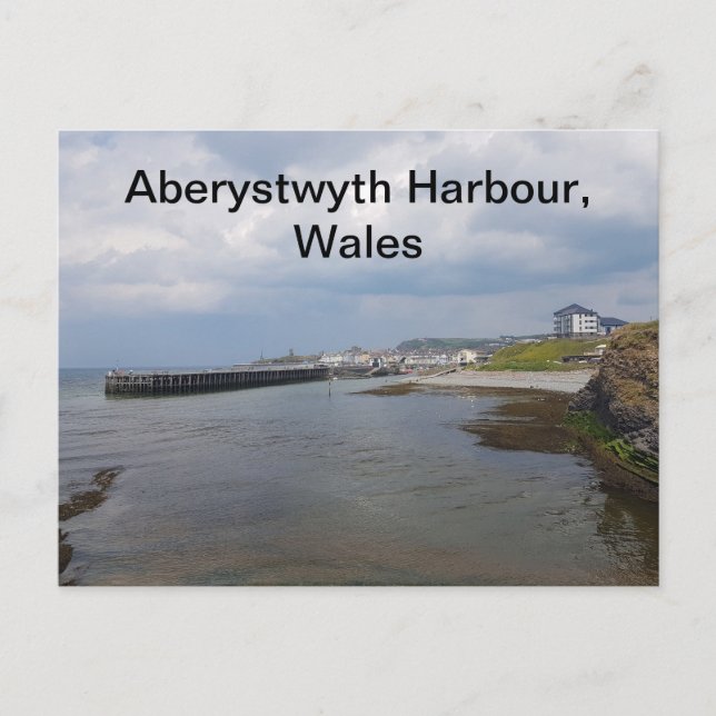 Aberystwyth Harbour, Wales Holiday Postcard (Front)