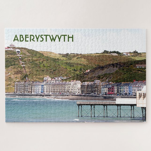 Aberystwyth harbour, Wales Jigsaw Puzzle (Horizontal)