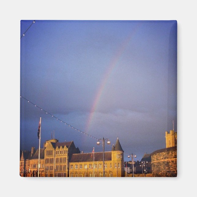 Aberystwyth Rainbow Magnet (Front)