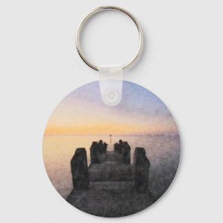 Aberystwyth Sea Front Key Ring