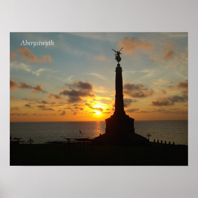 Aberystwyth Sunset Poster (Front)