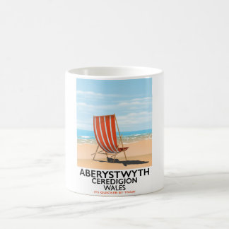 Aberystwyth Wales seaside travel poster Coffee Mug