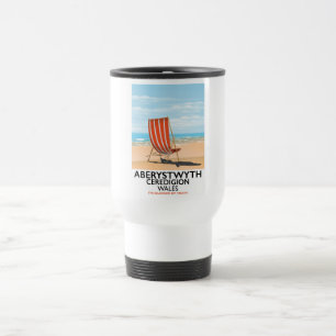Aberystwyth Wales seaside travel poster Mug