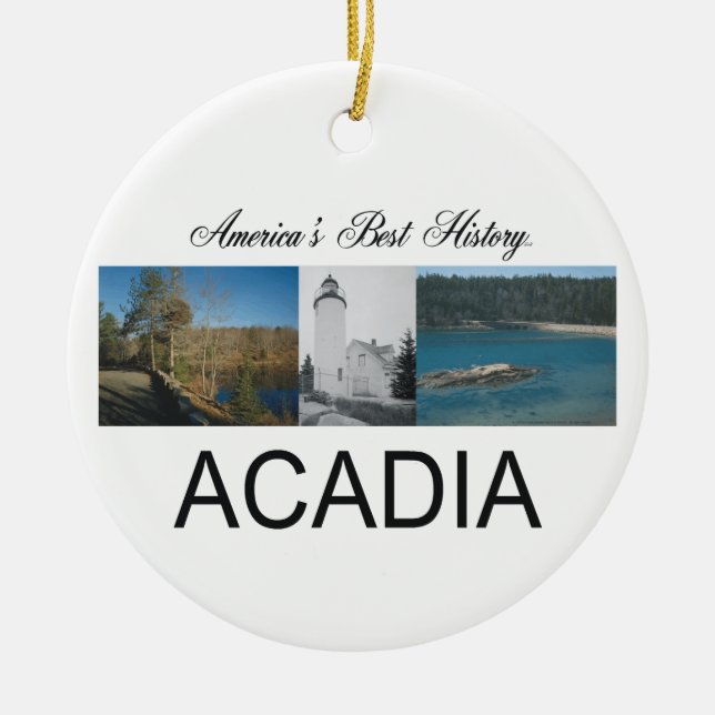 ABH Acadia Ceramic Tree Decoration (Front)
