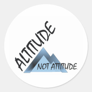 ABH Altitude Not Attitude Classic Round Sticker