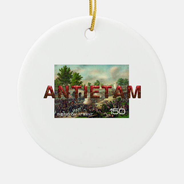 ABH Antietam 150 Ceramic Tree Decoration (Front)