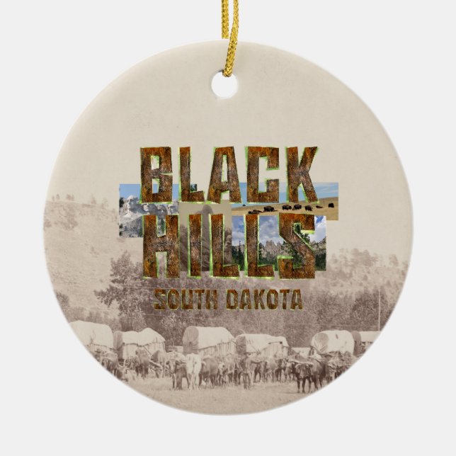 ABH Black Hills Ceramic Tree Decoration (Front)