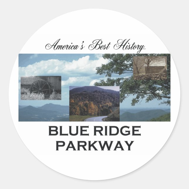 ABH Blue Ridge Classic Round Sticker (Front)