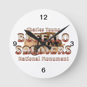 ABH Buffalo Soldiers Round Clock