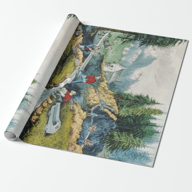 ABH California Gold Rush Wrapping Paper (Unrolled)