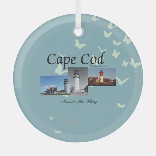 ABH Cape Cod Glass Ornament (Front)