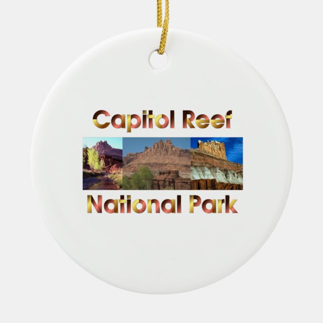 ABH Capitol Reef Ceramic Tree Decoration (Front)