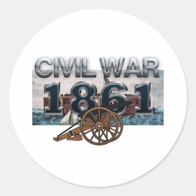 ABH Civil War 1861 Classic Round Sticker (Front)