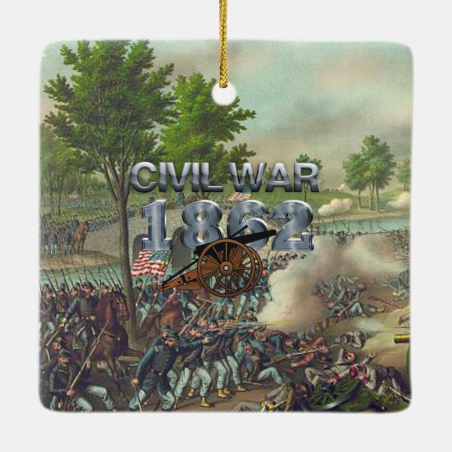 ABH Civil War 1862 Ceramic Ornament (Back)