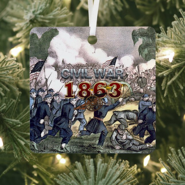 ABH Civil War 1863 Metal Ornament (Insitu)