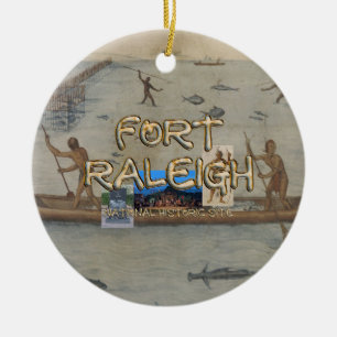 ABH Fort Raleigh Ceramic Tree Decoration