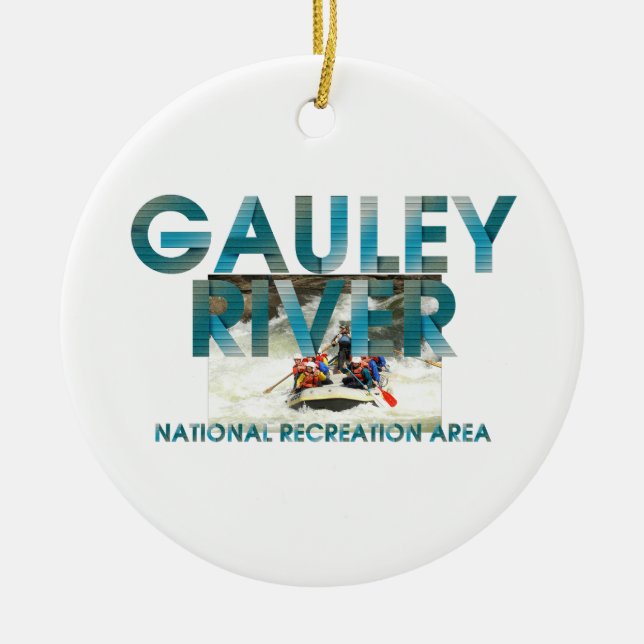 ABH Gauley River Ceramic Tree Decoration (Front)
