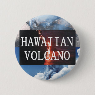 ABH Hawaii Volcano 6 Cm Round Badge