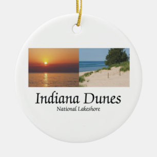ABH Indiana Dunes Ceramic Tree Decoration