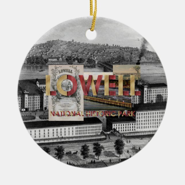 ABH Lowell NHP Ceramic Tree Decoration (Front)