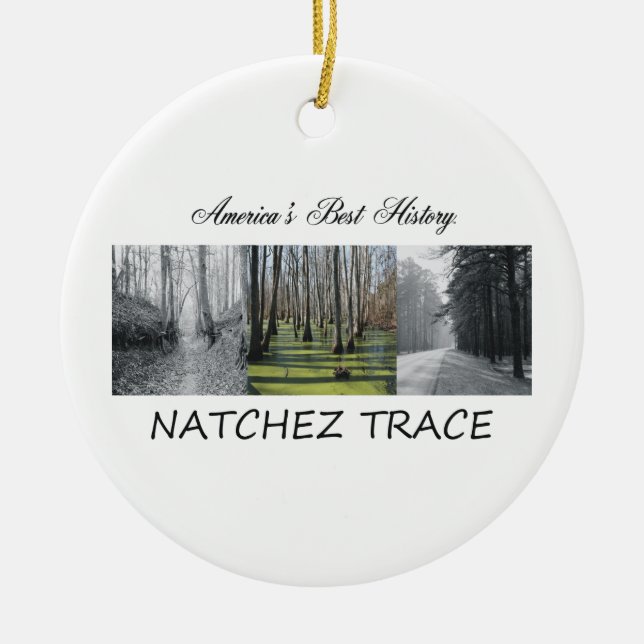 ABH Natchez Trace Ceramic Tree Decoration (Front)
