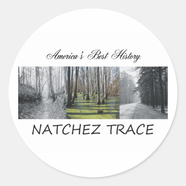ABH Natchez Trace Classic Round Sticker (Front)