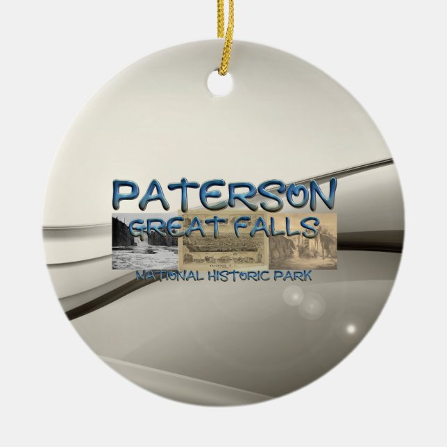 ABH Paterson Great Falls Ceramic Tree Decoration (Front)