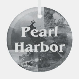 ABH Pearl Harbor Glass Ornament