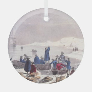 ABH Plymouth Rock Glass Ornament