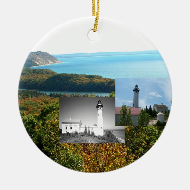 ABH Sleeping Bear Dunes Ceramic Tree Decoration (Front)
