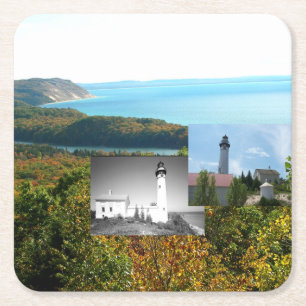 ABH Sleeping Bear Dunes Square Paper Coaster