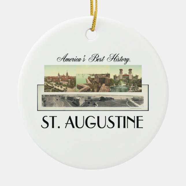 ABH St. Augustine Ceramic Tree Decoration (Front)