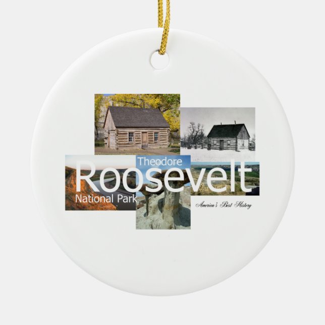 ABH Theodore Roosevelt NP Ceramic Tree Decoration (Front)