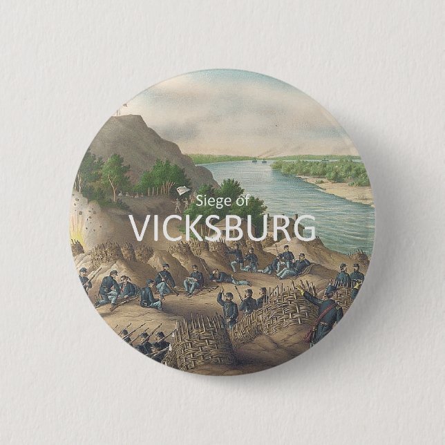 ABH Vicksburg 6 Cm Round Badge (Front)