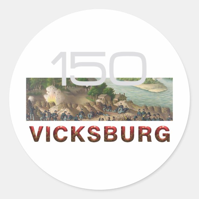 ABH Vicksburg Classic Round Sticker (Front)
