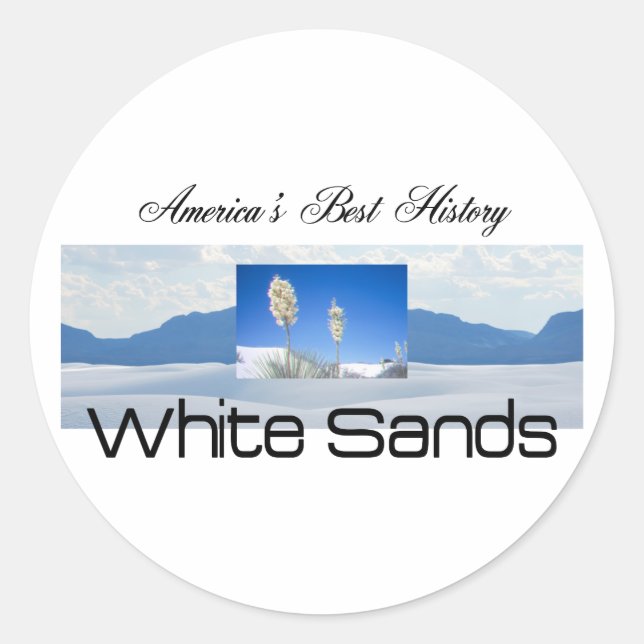 ABH White Sands Classic Round Sticker (Front)