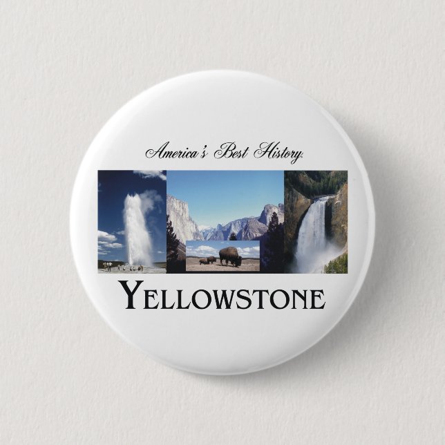 ABH Yellowstone 6 Cm Round Badge (Front)