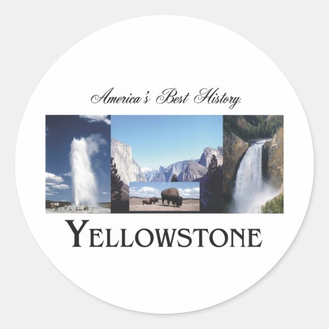 ABH Yellowstone Classic Round Sticker (Front)