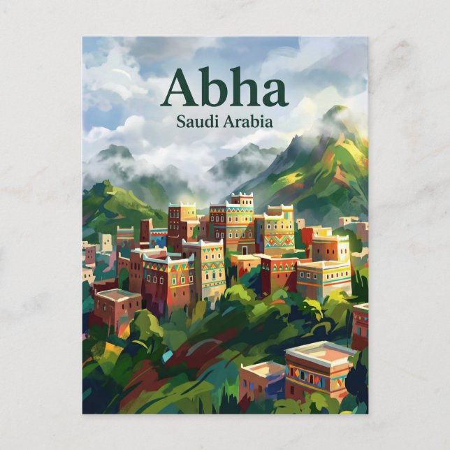 Abha Saudi Arabia Postcard (Front)