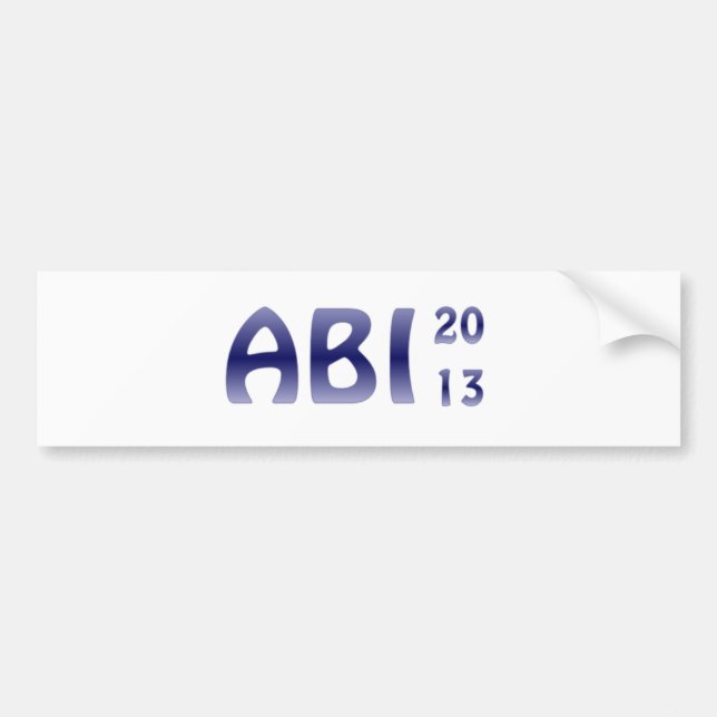 ABI 2013 BUMPER STICKER (Front)