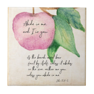 Abide Fruitful Apple 2 Ceramic Tile
