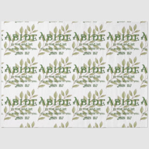 Abide In Me Christian Tissue Paper