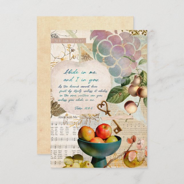 Abide in Me Fruitful Faith (Front/Back)