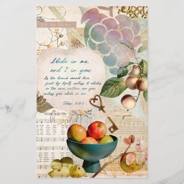 Abide in Me Fruitful Faith Art Journal (Front)