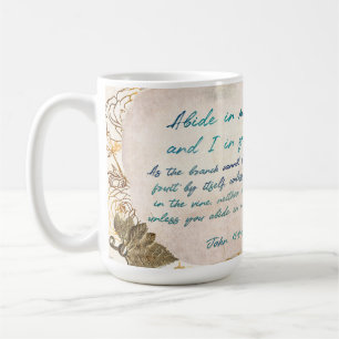 Abide in Me Fruitful Faith Art Journal Coffee Mug